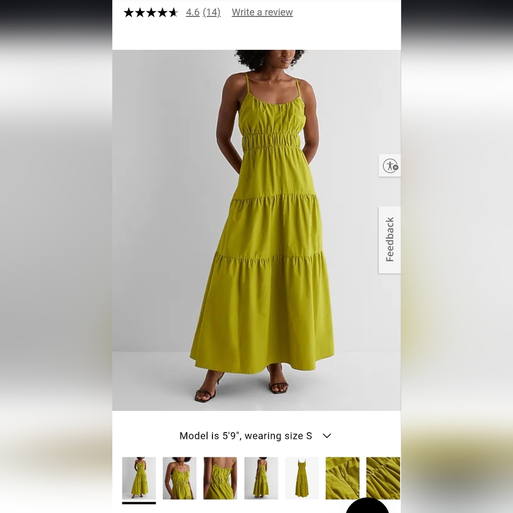 Olive Green Sleeveless Maxi Dress